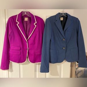 A pair of GAP Academy ponte blazers (size 6 and 4)